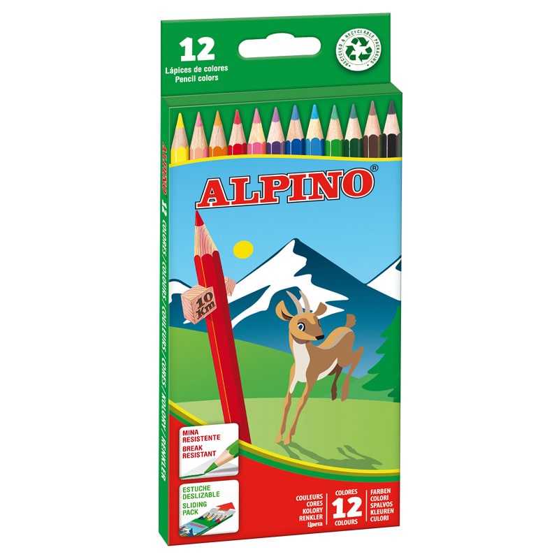 Caja 12 Lápices de colores ALPINO