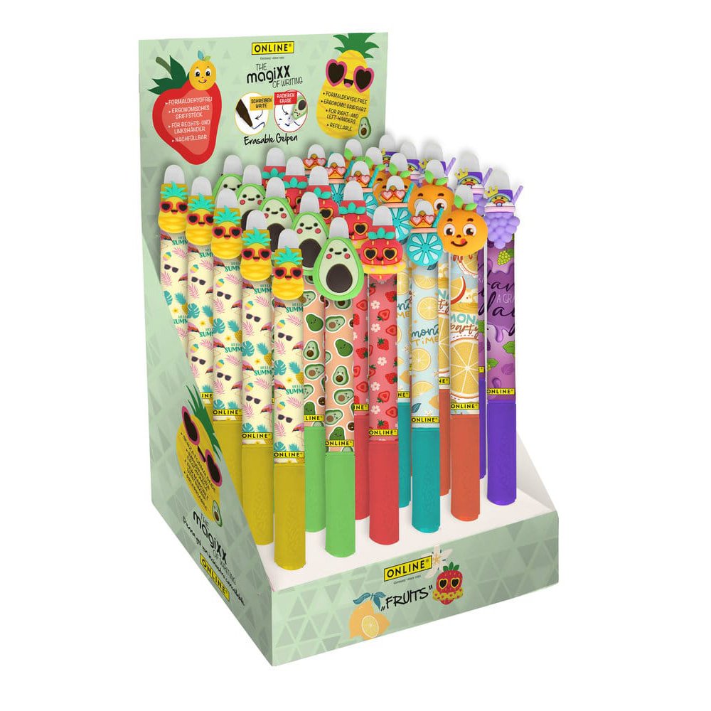 Bolígrafo Borrable MagicXX Frutas Divertidas