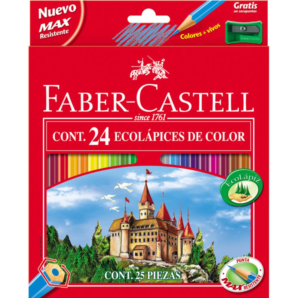 Caja de 24 Lápices de colores FABER CASTELL