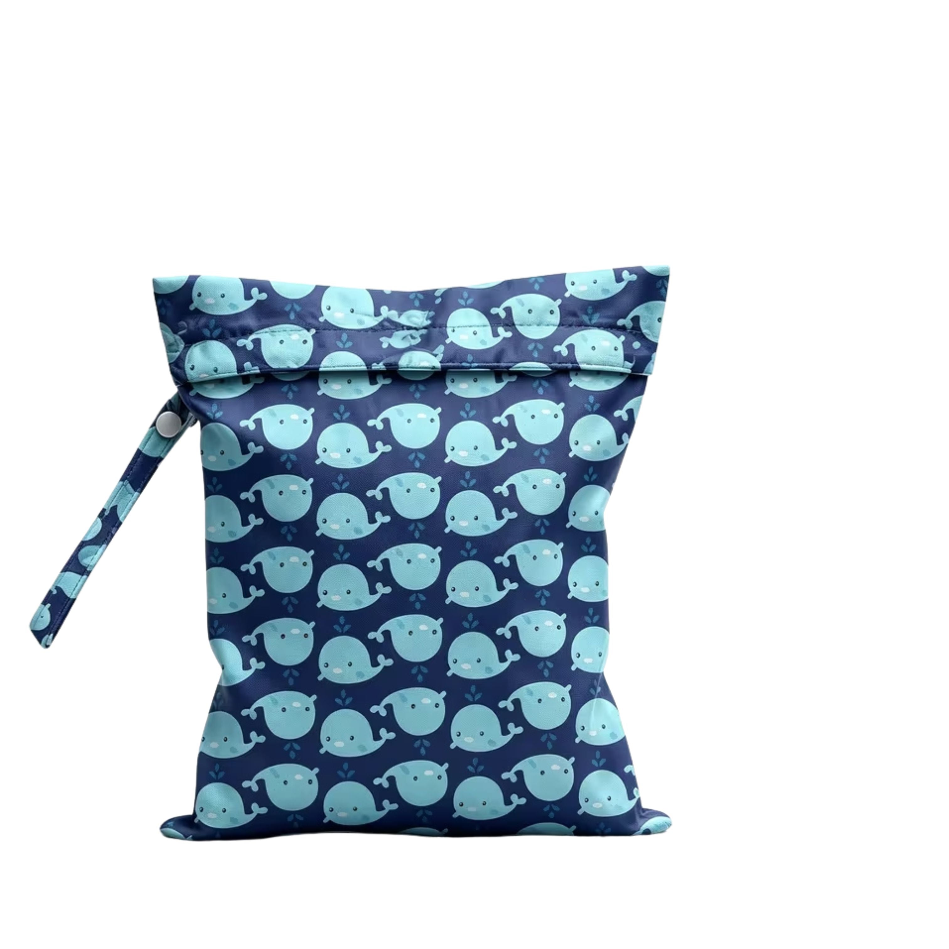 Bolsa impermeable con estampado de ballenas