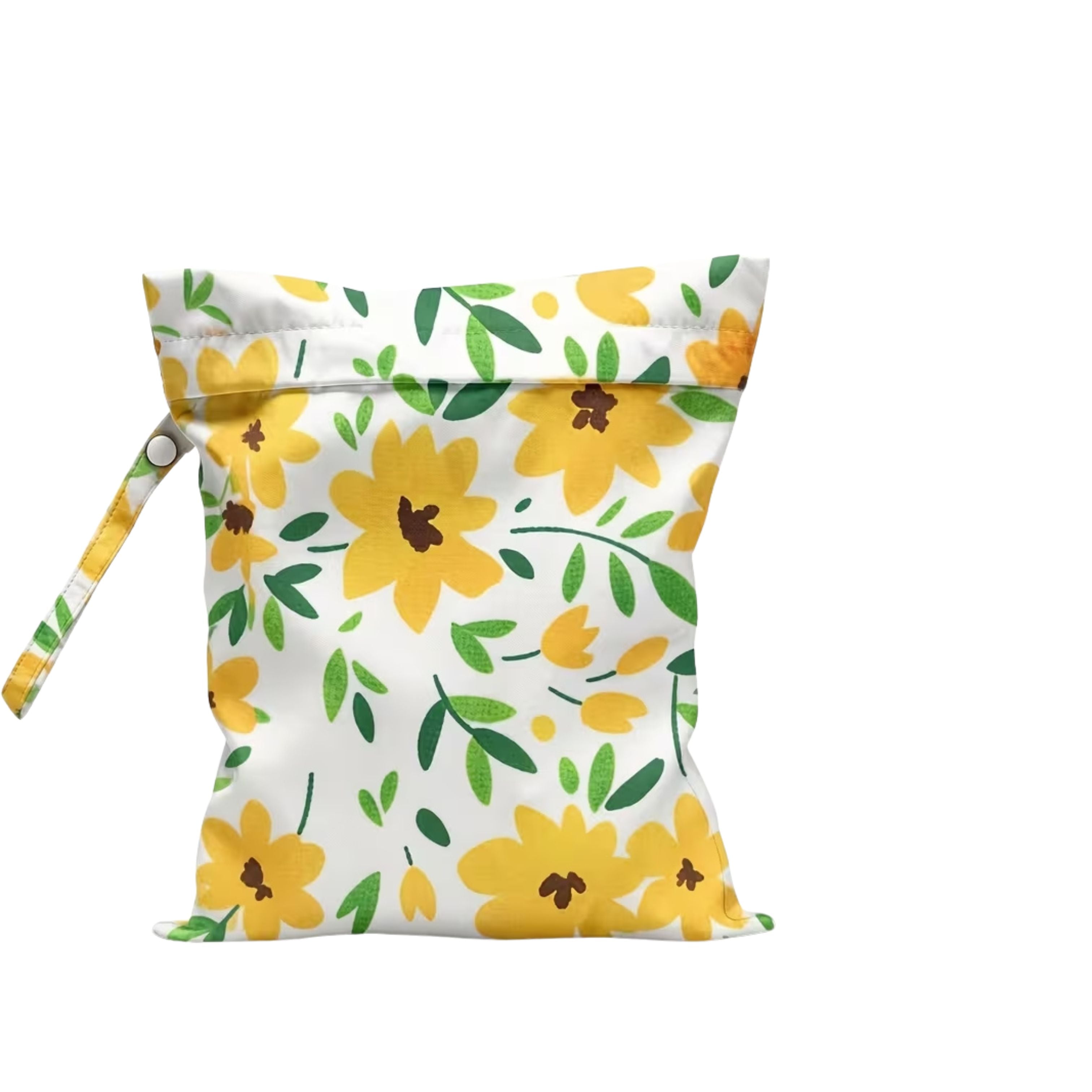 Bolsa impermeable con estampado de margaritas